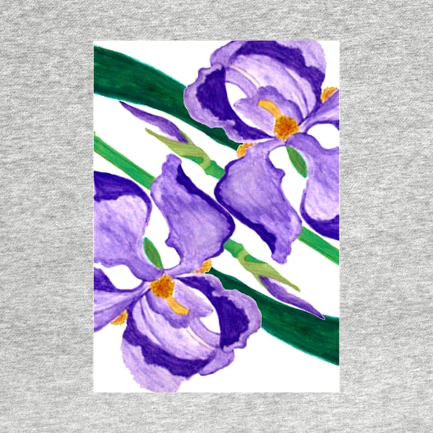 Diagonal Purple Iris by ArtByMark1
